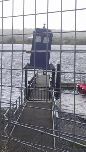 Tardis in a shopping trolley