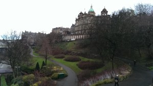 City centre view & gardens