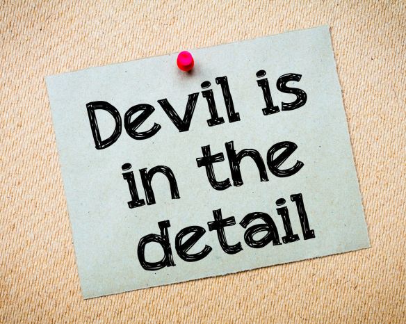 Devil in the detail