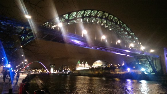 Tyne Bridge at night