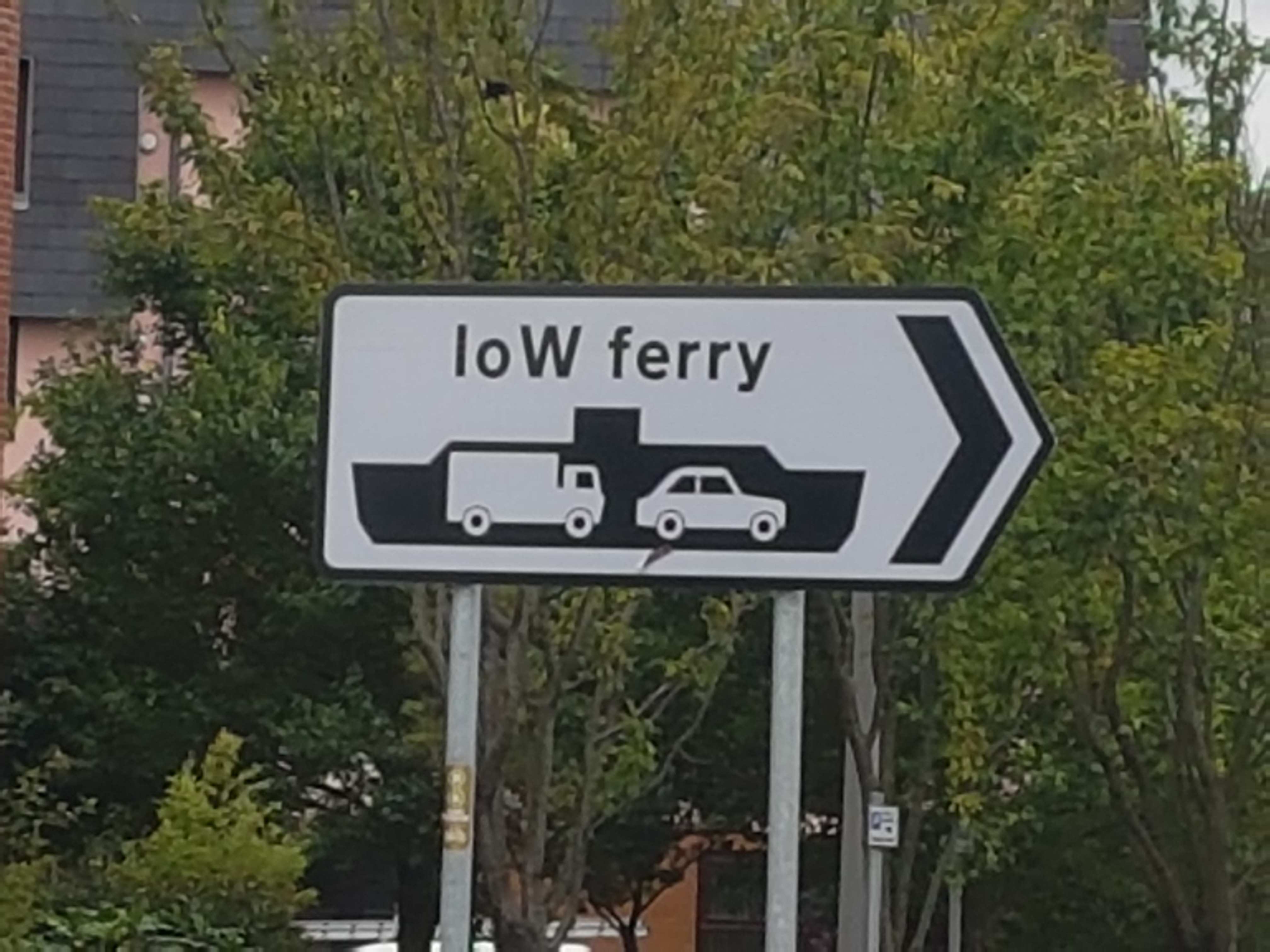 IOW Ferry sign