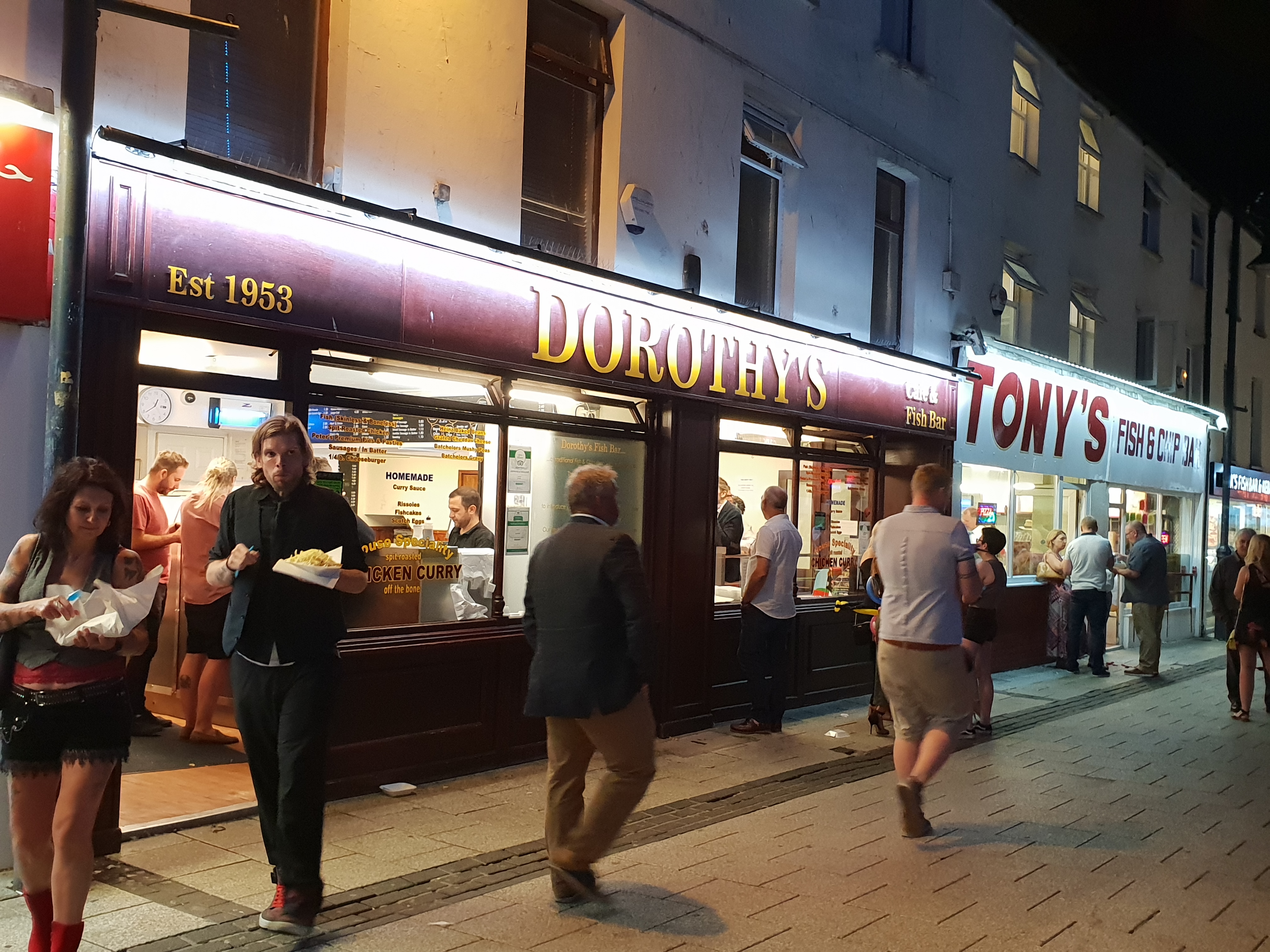 Caroline Street at night