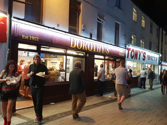 Caroline Street at night