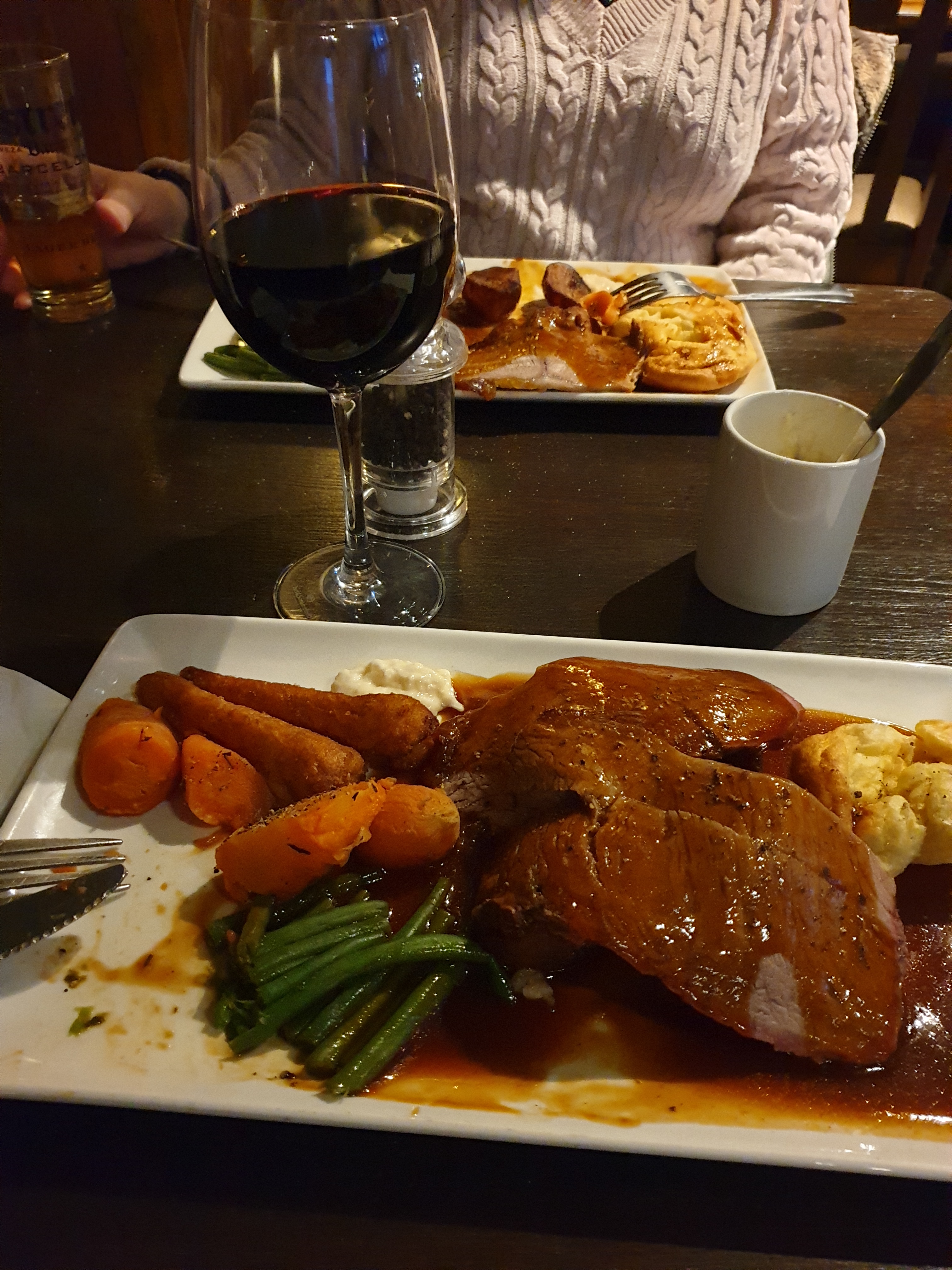 Roast sirloin of beef