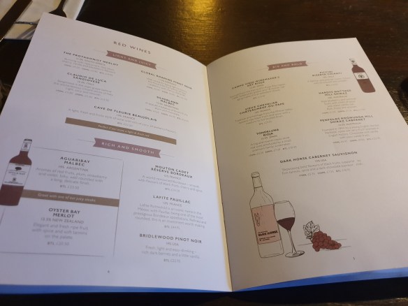 Wine list