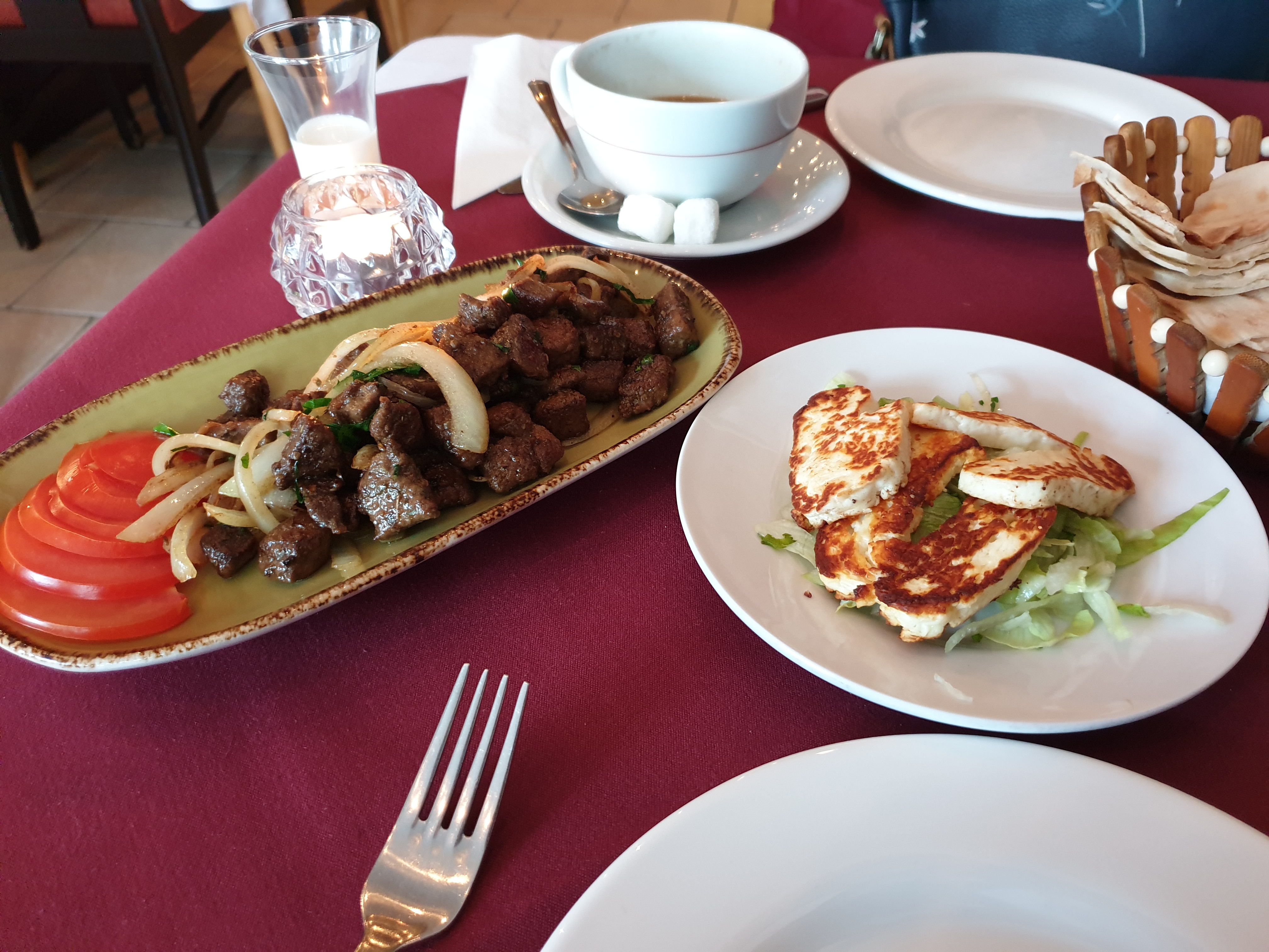 Haloumi and Liver starters